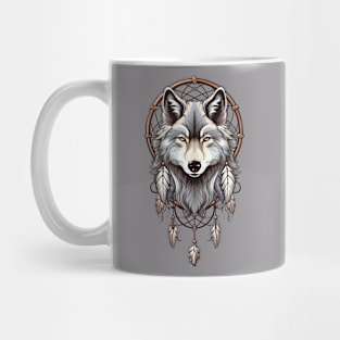 Wolf Head Dream Catcher 7 Mug